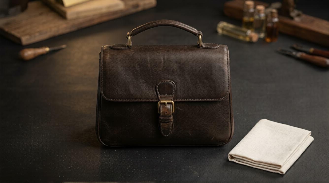 Identify and clean vintage leather designer bags
