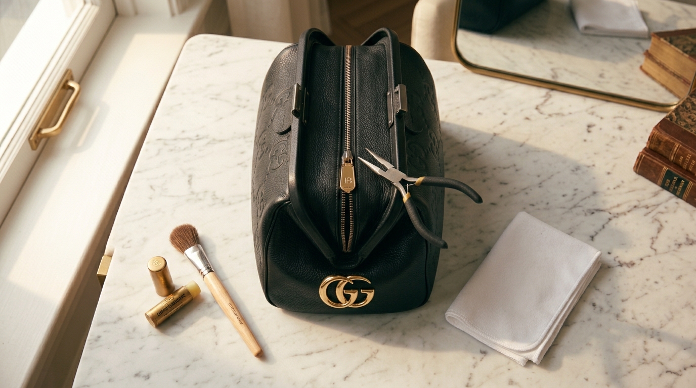 Fix broken zipper on designer bag