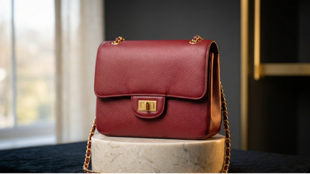 Hermès Birkin bag in Epsom leather showing structured cross-hatched grain texture