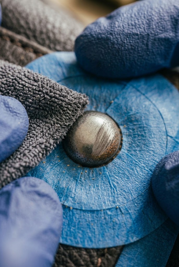 Wiping and drying residue after how to clean rust off handbag rivets