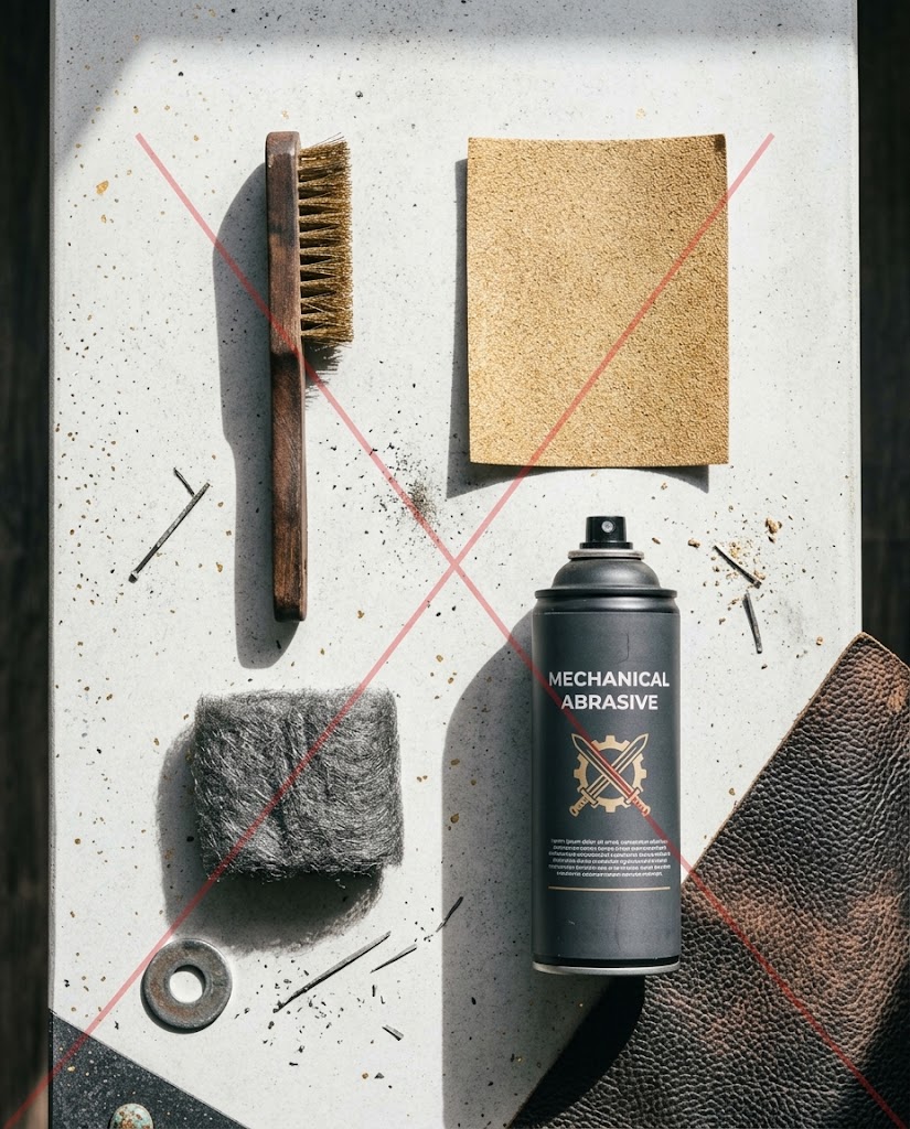 Tools to avoid when learning how to clean rust off handbag rivets